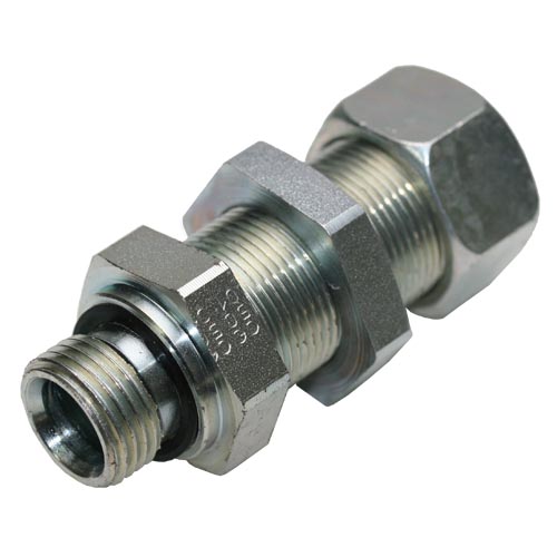 Bulkhead Connection with Elastomer Seal Thread BSP Parallel - Equipped B4 Ring