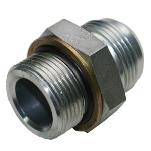 Male Stud Coupling with O-ring and Washer Thread Metric Parallel - O-ring Body