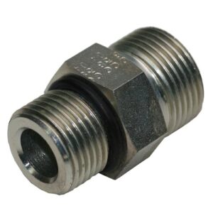 Male Stud Coupling with Elastomer Seal Thread Metric Parallel