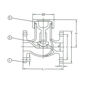 F7417 16K Bronze Globe Lift Check Valve