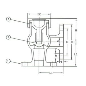 F7418 16K Bronze Angle Lift Check Valve