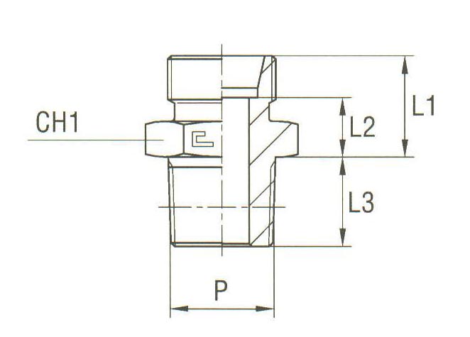 Male Stud Coupling Thread NPT - Body Only - Image 2