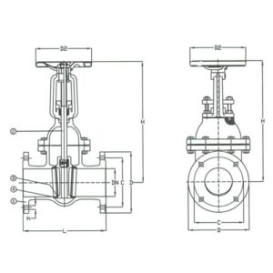 PN 16 Cast Iron Gate OS&Y Valve