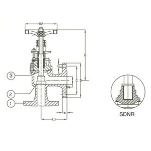 PN 16 Bronze Angle Bolted Bonnet SDNR Valve