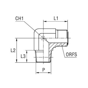 Male Stud Elbow Thread NPTF