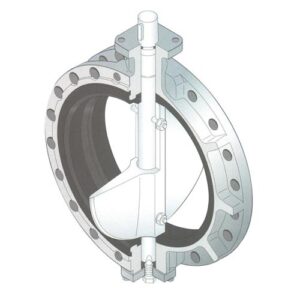 Series 722F Shipside Butterfly Valves with Double Flanged Body